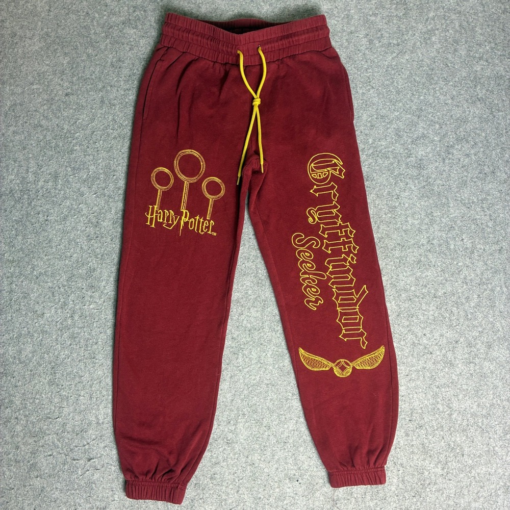 Harry Potter Gryffindor Seeker Sweatpants Women XXS Burgundy Excellent Joggers